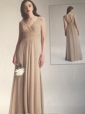 BILL LEVKOFF CASHMERE CHIFFON GOWN SIZE 10